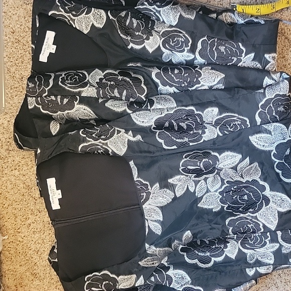 Prabal Gurung Collective Black Floral Jacquard Flare Dress | Rent the Runway - Picture 4 of 7